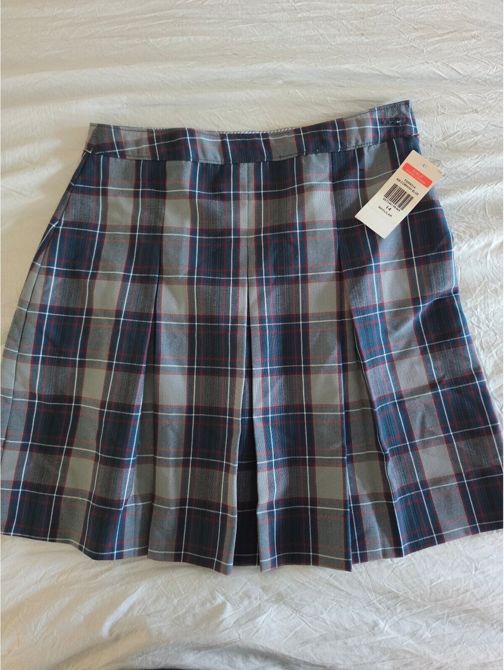 Tommy Hilfiger Girls' School Uniform Plaid Skirt Size 14 Regular